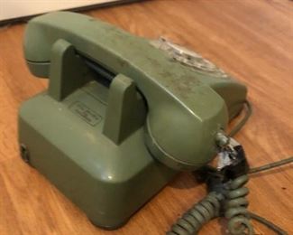 Vintage Green rotary Phone