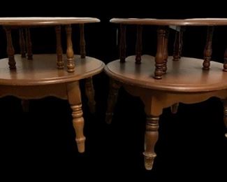 mcm round side tables