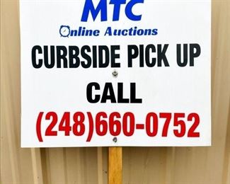 NEw curbside sign