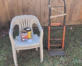 Dollie And Plastic Chair