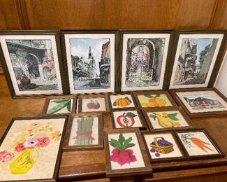 Don Davies New Orleans Framed Art 1960s