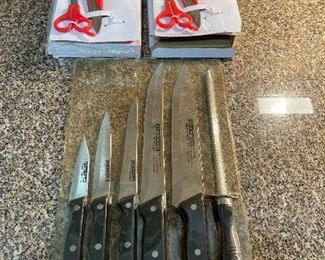 Koch Nesser Knives And 2 Scissor Sets