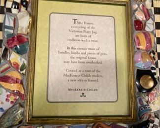 MC "broken china" frame.