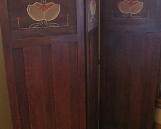 Stickley tri-fold screens (2)