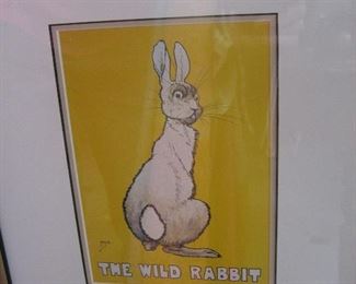 The Wild Rabbit, framed