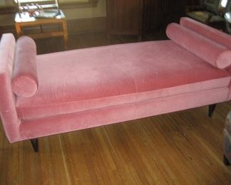 Upholstered velvet daybed