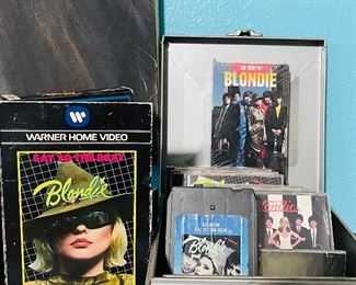 Vintage Blondie records & 8 track