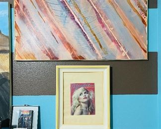 Abstract art
Blondie framed pic