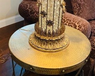 One of a kind French Baroque table lamp