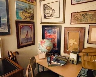 Industrial desk & chair