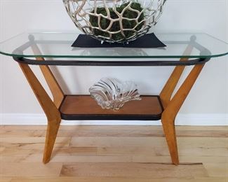 Glass top entry or sofa table