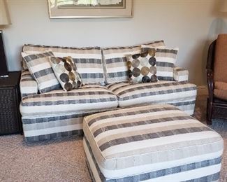 Sofa bed and ottoman 