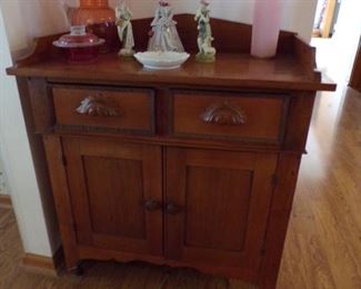 walnut vintage wash stand