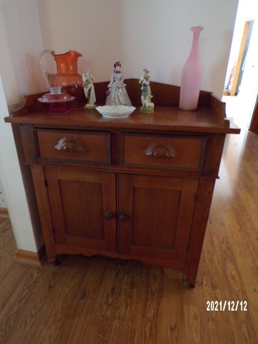 walnut vintage wash stand