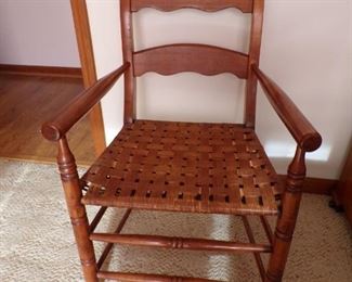 side chair, vintage, apple tree bark seat
