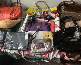 Coach and other designer purses