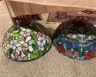 2 More Stain Glass lamp shades and lamps