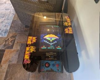 ITEM # 1 - 1981 Ms Pacman Classic Cocktail Table. 60+ games in one. Asking Price $1,000