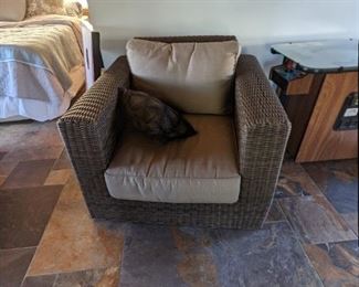 ITEM # 22 - Pair of Frontgate outdoor/indoor chairs. Asking Price for Pair $150