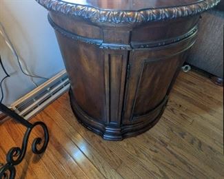ITEM # 21 - Matching Solid Wood Round Side Table. Dimensions: 27" Round. Asking Price $85
