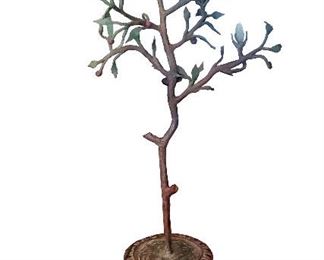 19h Century Wrought Iron Tree