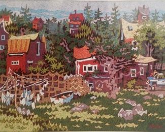 John LeBlanc (American, 20th C.)  Pastel Painting "The Hillside"