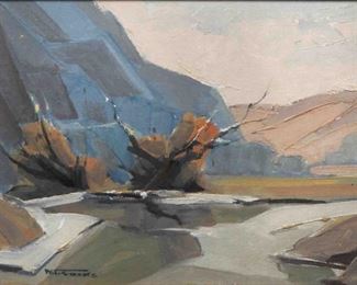 Walter Thomas Sacks (American 1901-1961) OIl on Canvas Landscape