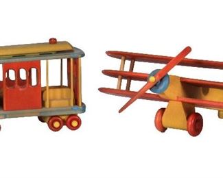 Two Vintage Barkley Wooden Children's Toys