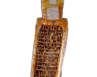 Janet Kaufman (American 20th C.) Ceramic Sculpture of Folk Art Museum