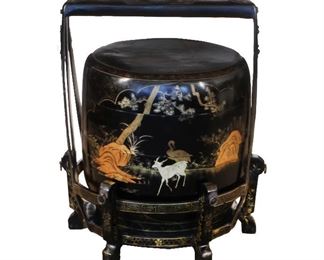 Chinese 20th C. Lacquer Wedding Box