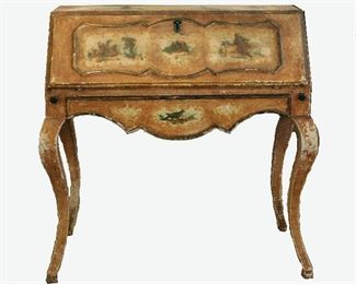 Italian Painted Fall Front Desk