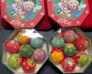 2006 Disney Christmas Ornaments