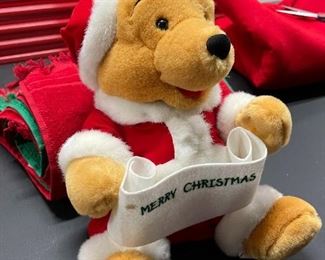 Winnie The Pooh Merry Christmas Plush