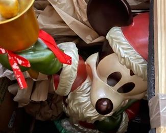 3-4 Ft Mickey Mouse Santa Christmas Statue Crated