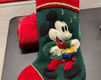 Vintage Mickey Mouse Christmas Stocking