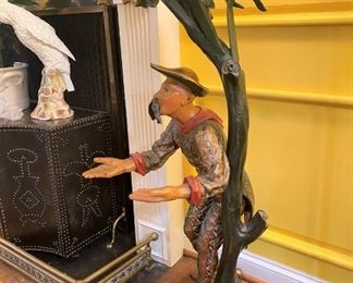 19th Century Venetian polychrome figural sculptures - they are a pair!