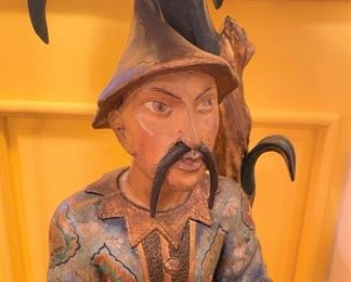 The 19th Century Venetian polychrome figural men are best friends. Take them home so you can have two new best friends too!