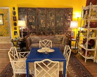 Antique Chinese six panel screen….the rest speaks for itself!