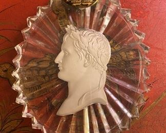 Antique Baccarat sulfide medallion