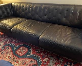 Brown Genuine Leather Hibriten Couch BUY NOW https://www.estatesales.net/marketplace/items/611322