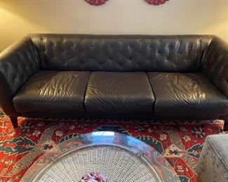 Brown Genuine Leather Hibriten Couch BUY NOW https://www.estatesales.net/marketplace/items/611322