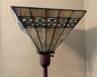Modern Stained Glass Shade Floor Lamp BUY NOW https://www.estatesales.net/marketplace/items/611310