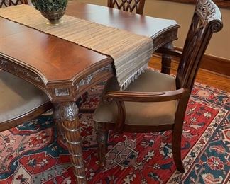 Regal Carved Wood Dining Table and Chairs BUY NOW https://www.estatesales.net/marketplace/items/611309