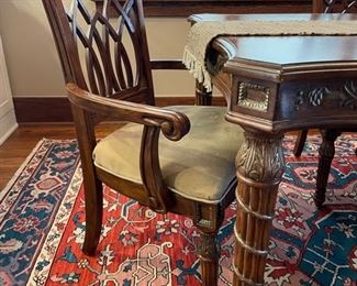 Regal Carved Wood Dining Table and Chairs BUY NOW https://www.estatesales.net/marketplace/items/611309