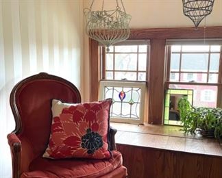 Antique Red Velvet Armchair BUY NOW https://www.estatesales.net/marketplace/items/611305