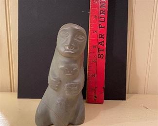 Canada Eskimo Stone Art Sculpture BUY NOW https://www.estatesales.net/marketplace/items/612415