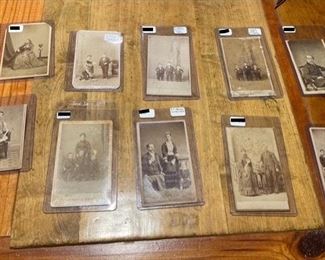 A nice variety of Cabinet cards fro the 1800's
