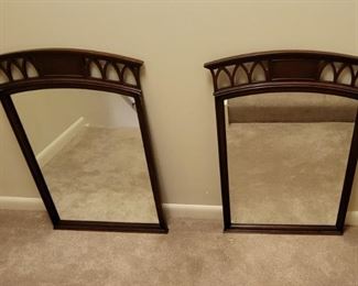 Wood framed mirrors 