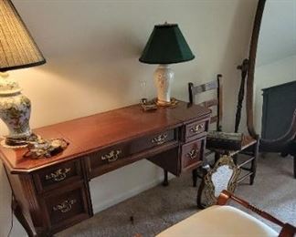 Writing desk and bench