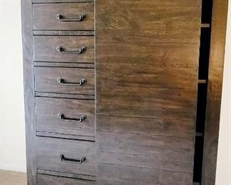 Barn door style  chest. 